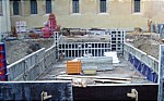 Baugrube Unterkonstruktion Wasserbecken